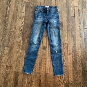 Madewell distressed high rise jeans
